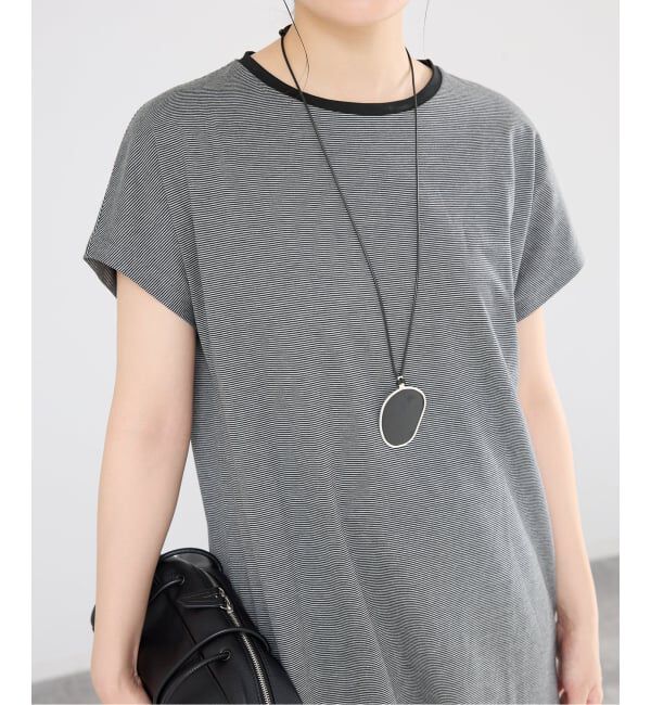 IENA「ATON/エイトン SUVIN 60/2 CAP SLEEVE DRESS ワンピース」|ワンピース|