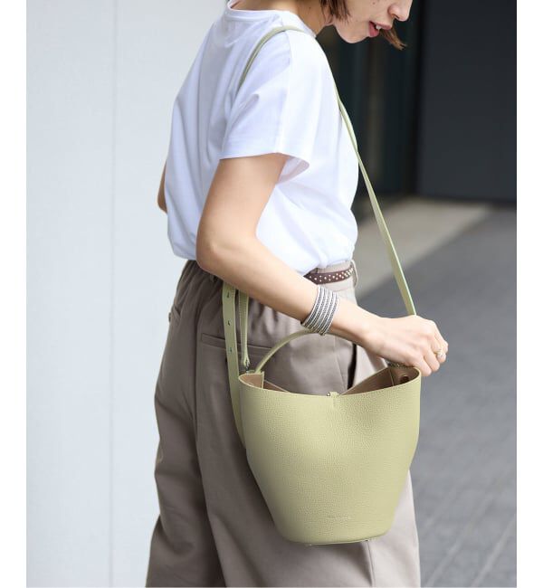 IENA「FEEL AND TASTE/フィールアンドテイスト Lilly バッグ F211B511」|ハンドバッグ|グリーン