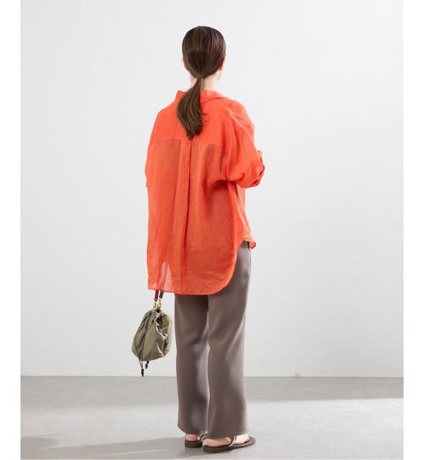 IENA「ダブルクロススリットパンツ」|スラックス|