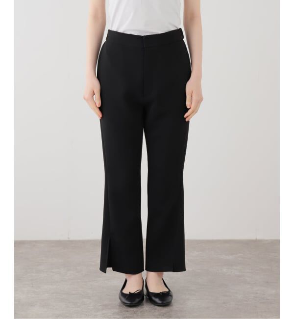 IENA「ダブルクロススリットパンツ」|スラックス|