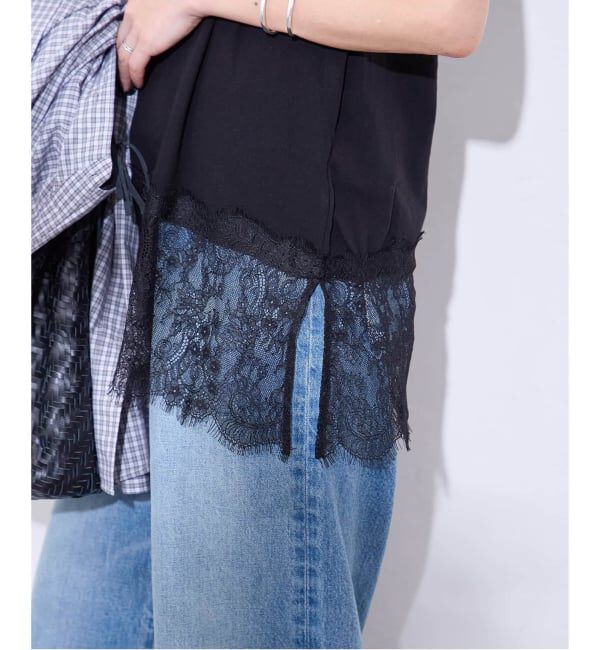 JOURNAL STANDARD「《追加予約3》レースヘムシアータンク」|Tシャツ・カットソー|