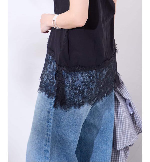 JOURNAL STANDARD「《追加予約3》レースヘムシアータンク」|Tシャツ・カットソー|