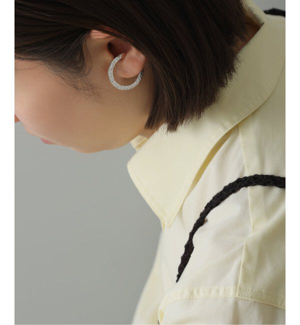 Spick and Span「【SAMH by LILAS】Wフェースフープイヤーカフ SV（片耳）」|イヤーカフ|