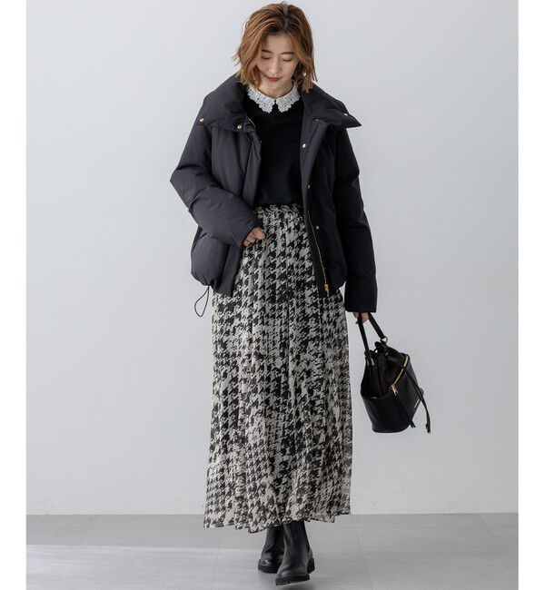 23区「【洗える】エンブロイダリー フラワーレースコンビ ニット」|ニット・セーター|