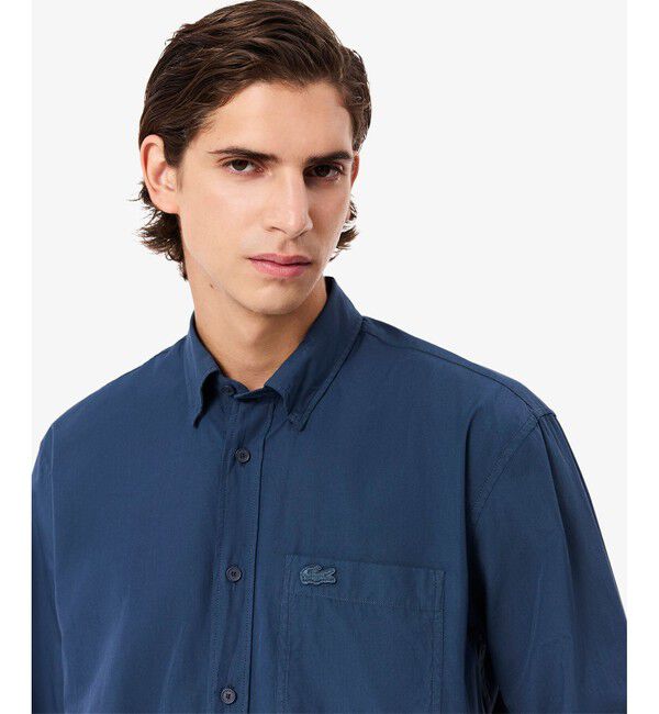 LACOSTE「ウォッシュドオーガニックコットンシャツ」|シャツ・ブラウス|