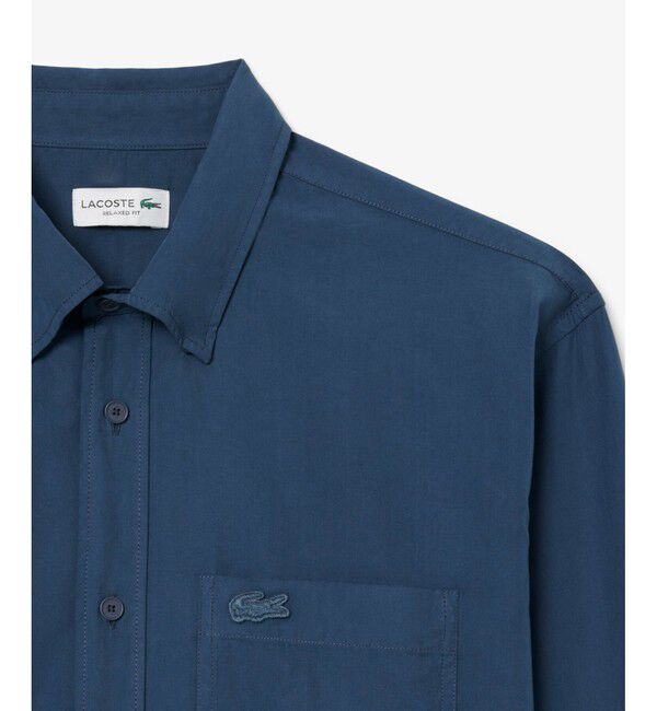 LACOSTE「ウォッシュドオーガニックコットンシャツ」|シャツ・ブラウス|
