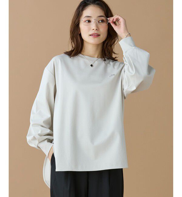 LACOSTE「【オンライン限定】LACOSTE バルーンスリーブ サイドスリット オーバーサイズTシャツ」|Tシャツ・カットソー|