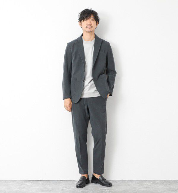 NOLLEY'S goodman「《ビジカジ/セットアップ対応》トリコットコーデュロイ ストレッチ イージーJK 25AW」|テーラードジャケット|