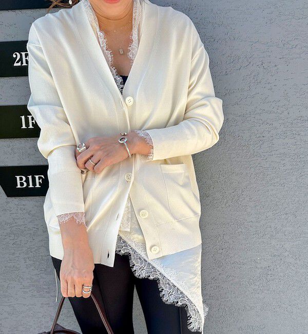 NOLLEY'S sophi「【新色追加】《手洗い可能》マルチファンクションVネックカーディガン」|カーディガン|