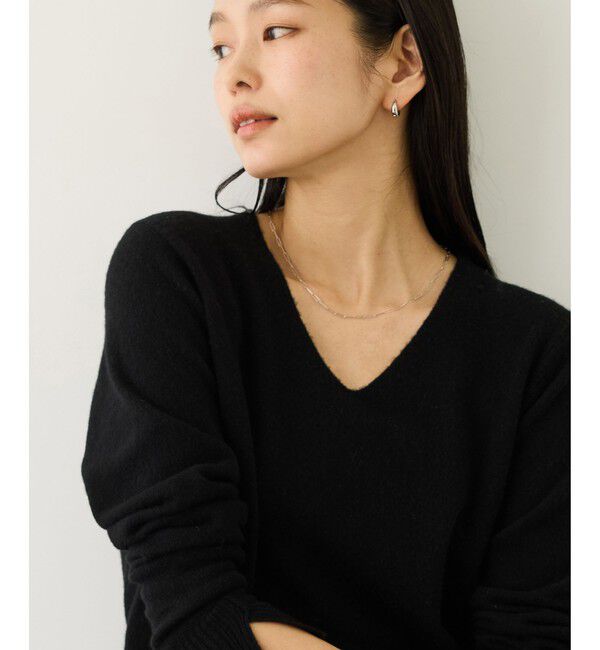 ROPE「カシミヤVネックニットプルオーバー」|ニット・セーター|