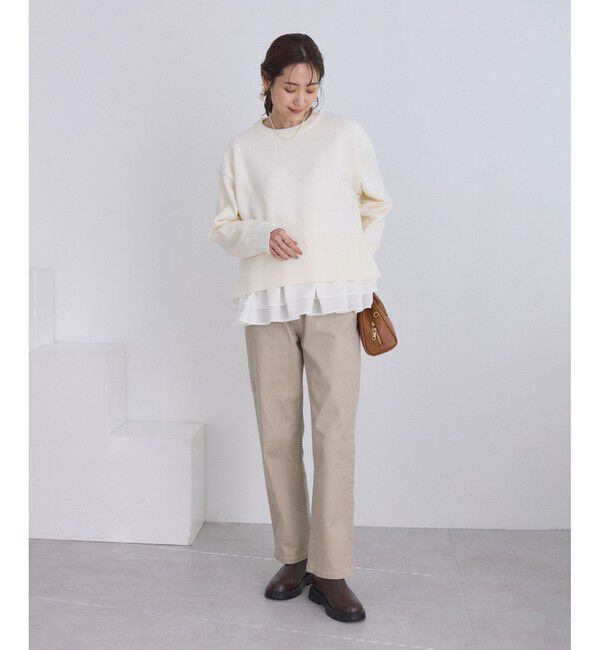 Rope&rsquo;Picnic「布帛ドッキングペプラムギャザープルオーバー」|Tシャツ・カットソー|