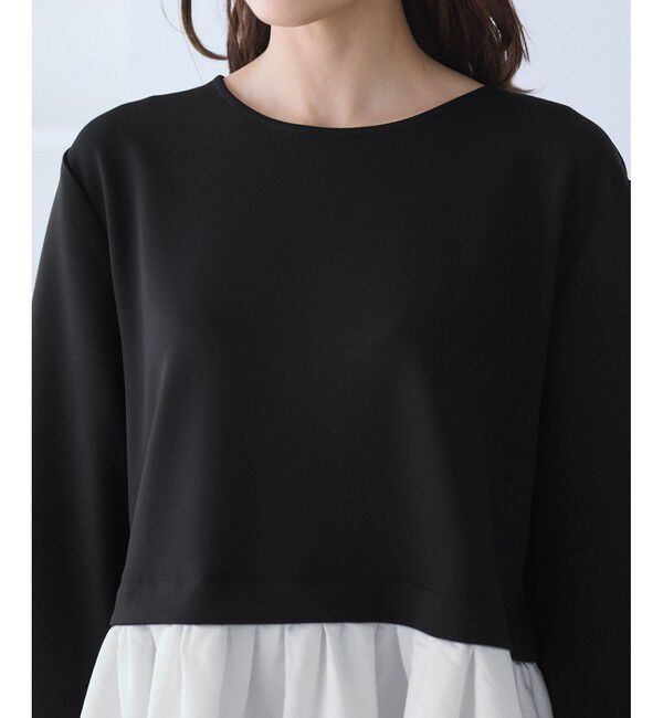 Rope&rsquo;Picnic「布帛ドッキングペプラムギャザープルオーバー」|Tシャツ・カットソー|