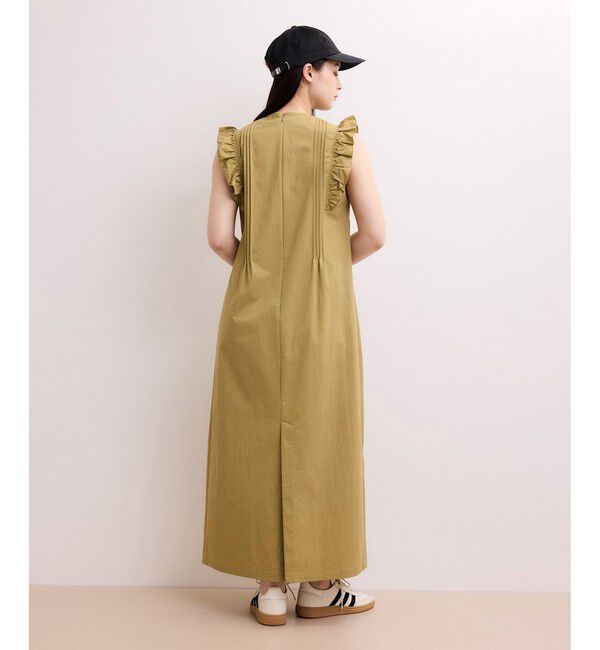 ADAM ET ROPE'「【WEB限定】フリルショルダーワンピース」|ワンピース|