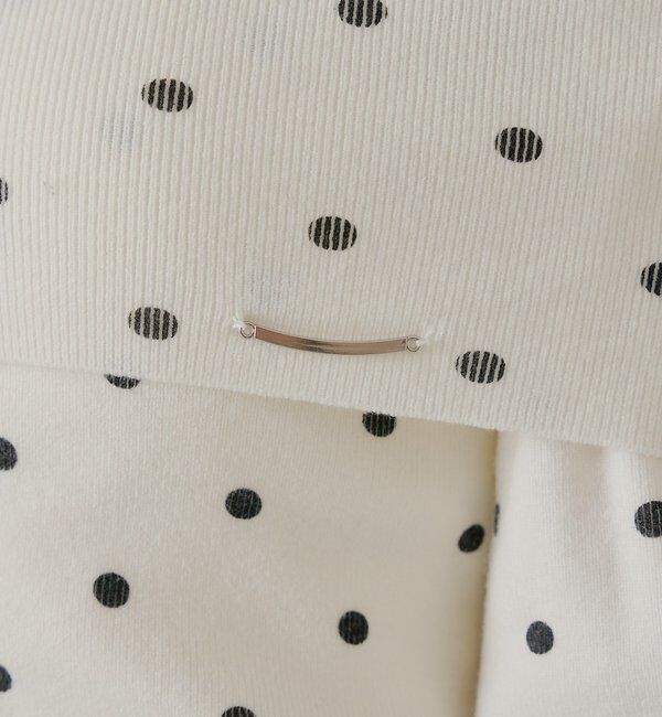  「【SALON by Chico】ドットプリントオフショルニット」|ニット・セーター|