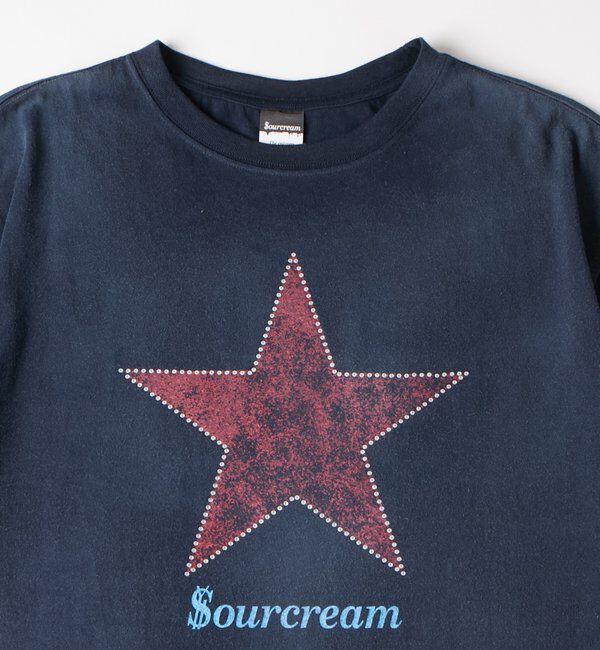  「【UNISEX】SourcreamラインストーンスターグラフィックTEE」|Tシャツ・カットソー|