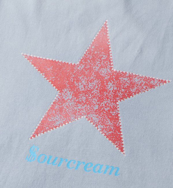  「【UNISEX】SourcreamラインストーンスターグラフィックTEE」|Tシャツ・カットソー|