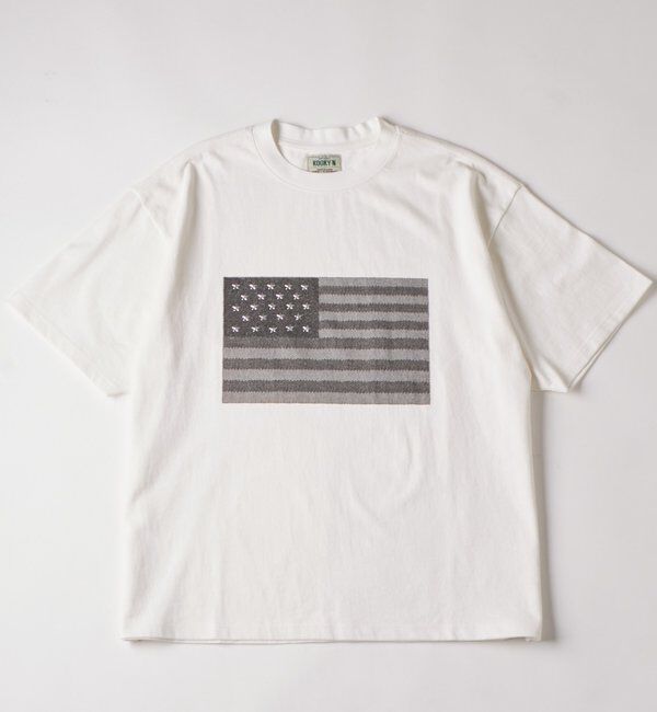  「【UNISEX】KOOKY'N スタースタッズフラッググラフィックTEE」|Tシャツ・カットソー|