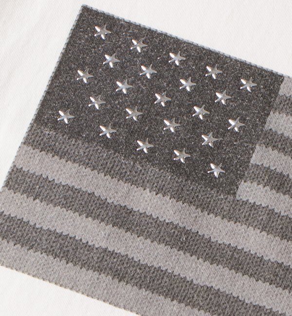  「【UNISEX】KOOKY'N スタースタッズフラッググラフィックTEE」|Tシャツ・カットソー|