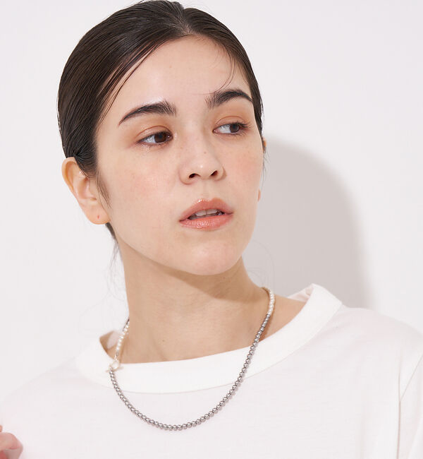 collex「【Ljud/ユード】配色ガラスバロックパールネックレス」|ネックレス|