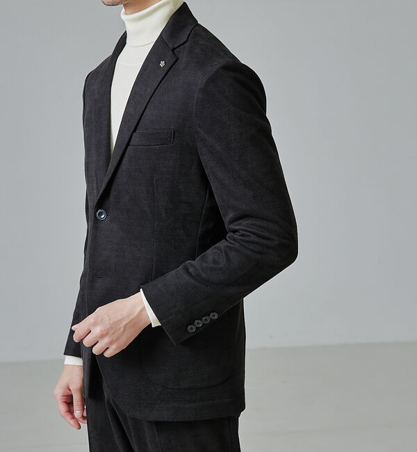 ABAHOUSE「【セットアップ対応/FLEX JACKET】ネオスウェード ツイル ジャケット」|テーラードジャケット|