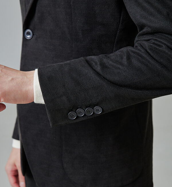 ABAHOUSE「【セットアップ対応/FLEX JACKET】ネオスウェード ツイル ジャケット」|テーラードジャケット|