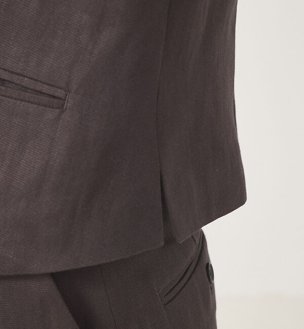 Rouge vif「【セットアップ対応】セットアップテーラードベスト」|ベスト・ジレ|