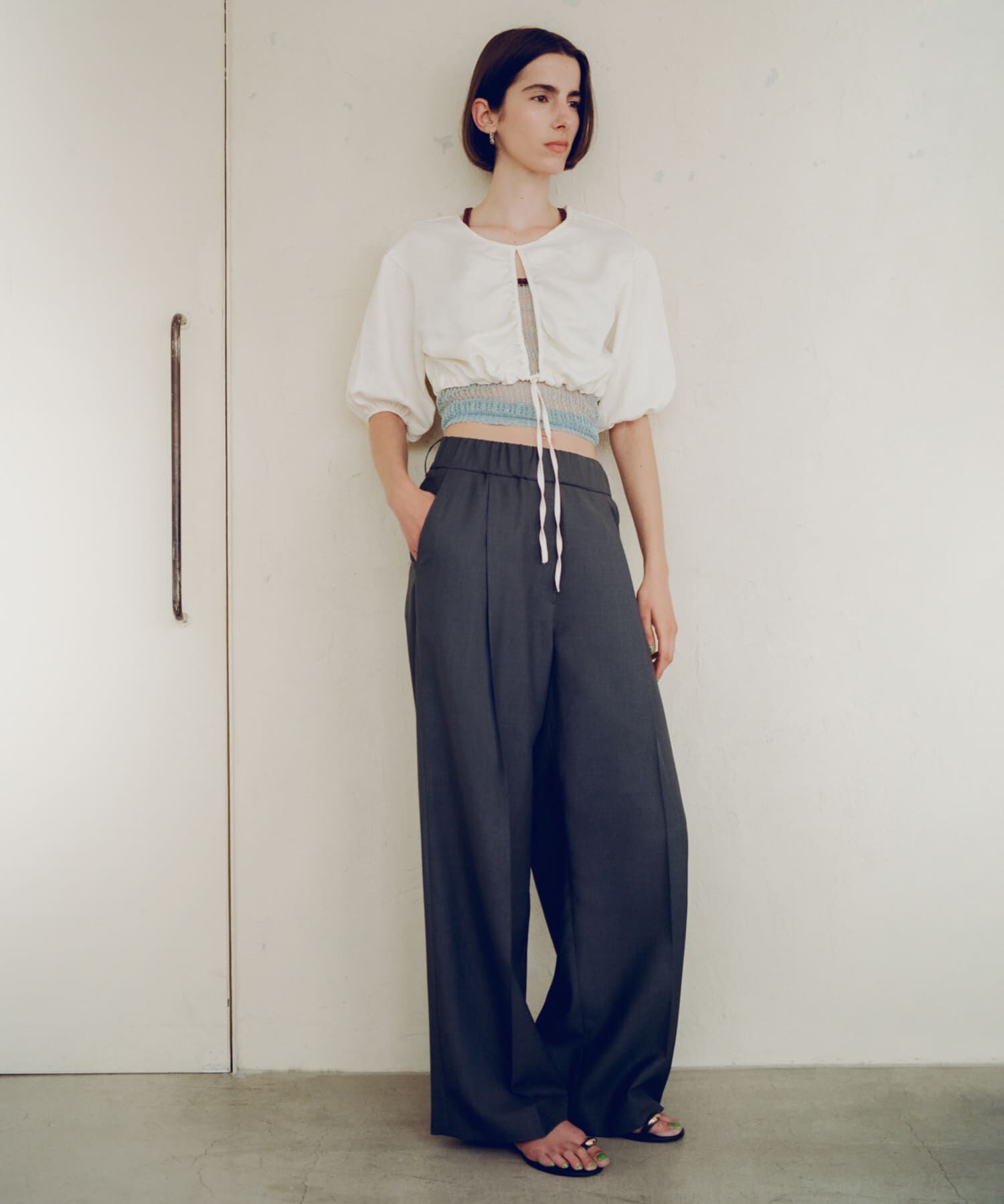 URBAN RESEARCH「『イージーケア』ワイドギャザースラックス」|その他|