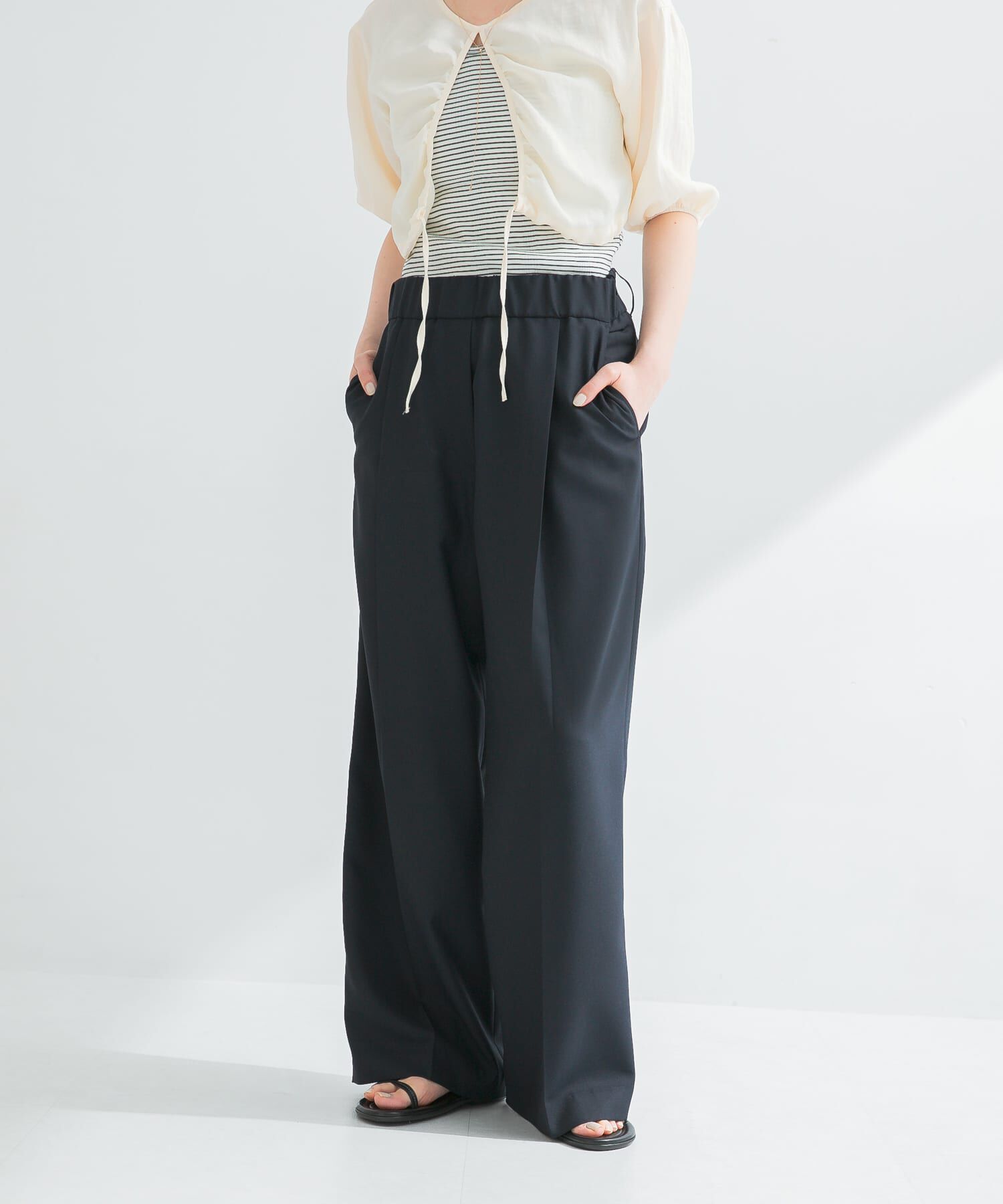 URBAN RESEARCH「『イージーケア』ワイドギャザースラックス」|その他|