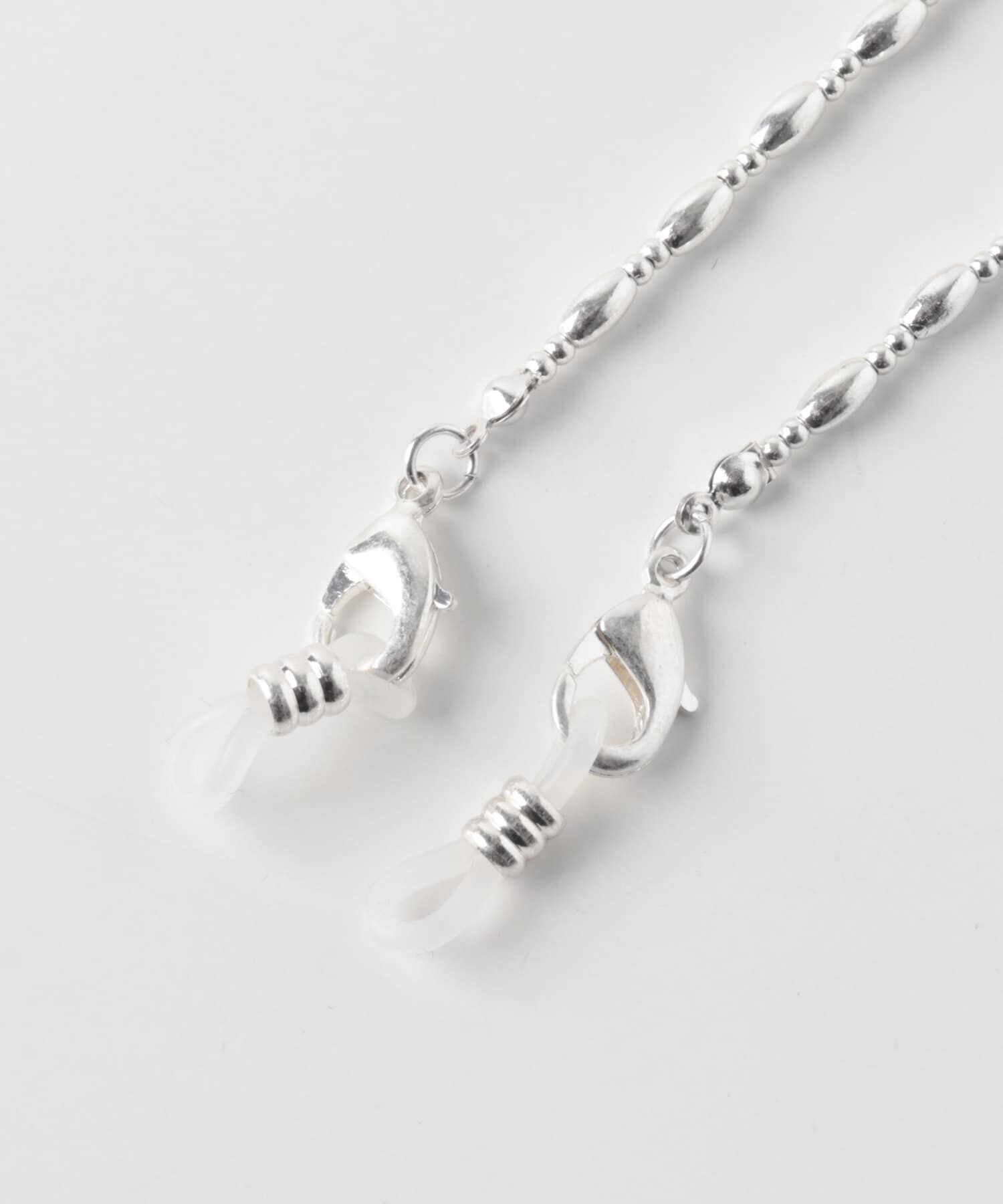 SMELLY「メタルオーバルビーズメガネチェーン」|メガネ|