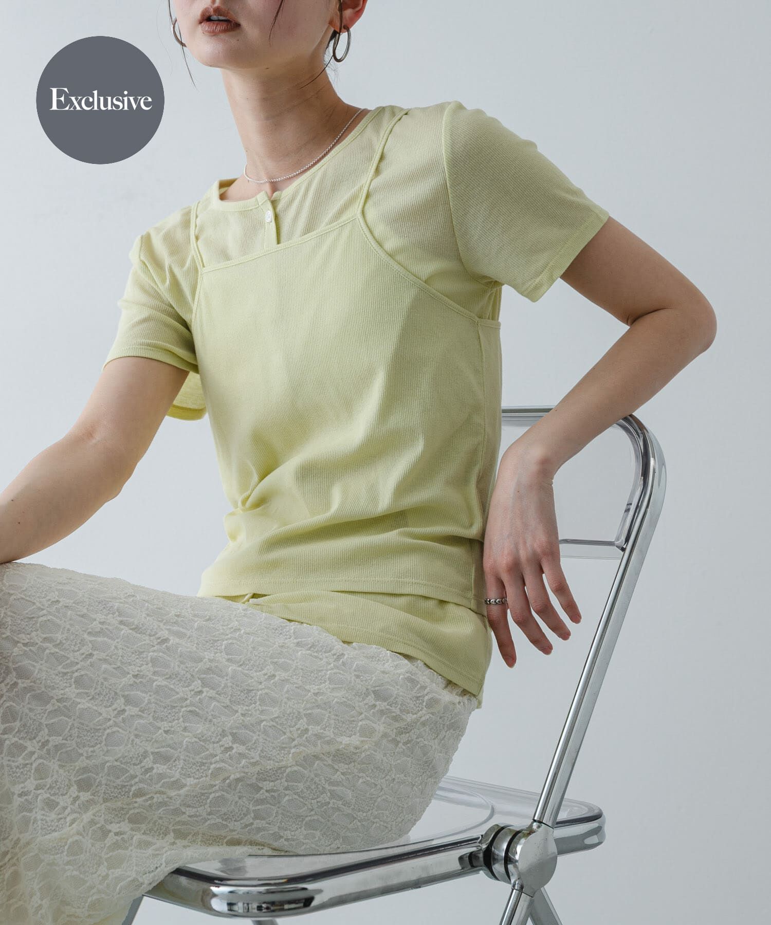 SENSE OF PLACE by URBAN RESEARCH「『別注』Healthknit&times;SENSE OF PLACE セットカーディガン」|カーディガン|イエロー