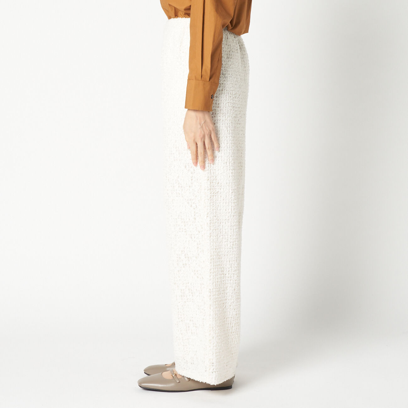 HELIOPOLE「HELIOPOLE FEATHER TULLE EASY PANTS」|チノ|
