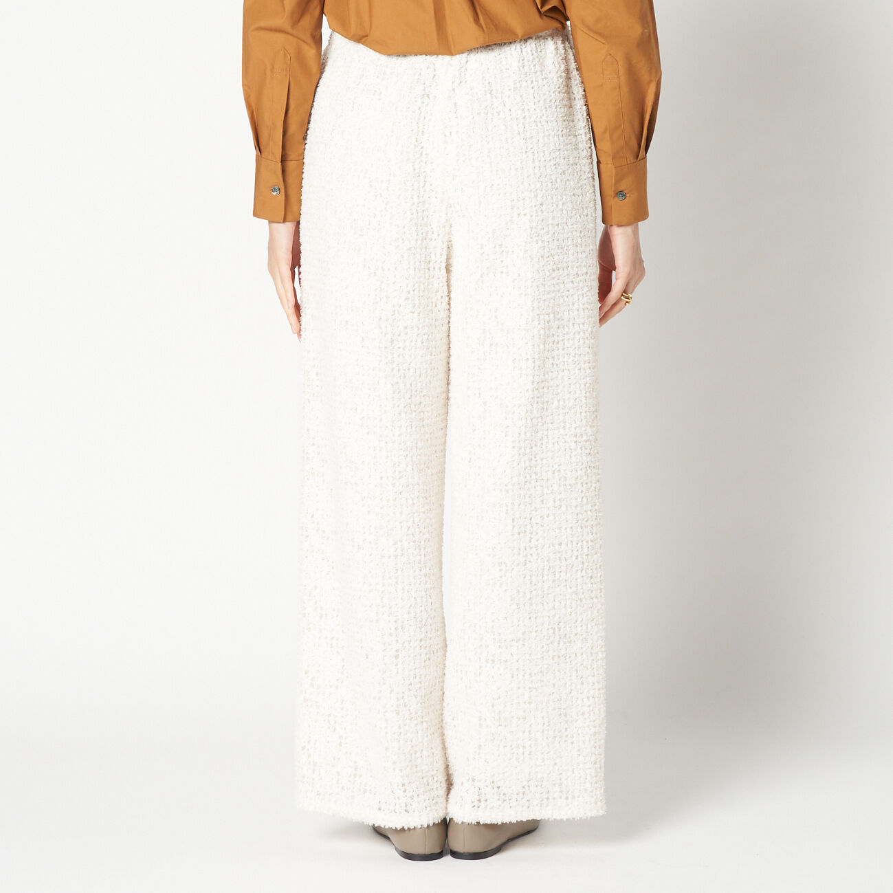 HELIOPOLE「HELIOPOLE FEATHER TULLE EASY PANTS」|チノ|