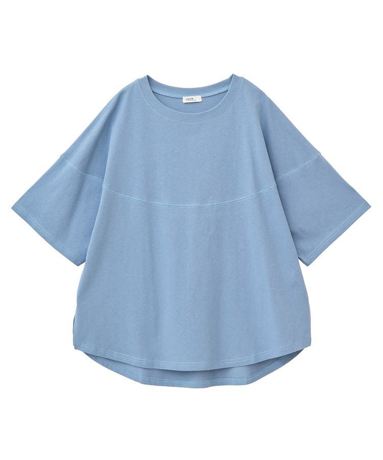 earth music&ecology「ドルマンバックプリントTee」|Tシャツ・カットソー|Blue