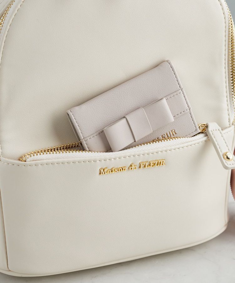 Maison de FLEUR「リボンMリュック」|リュック|