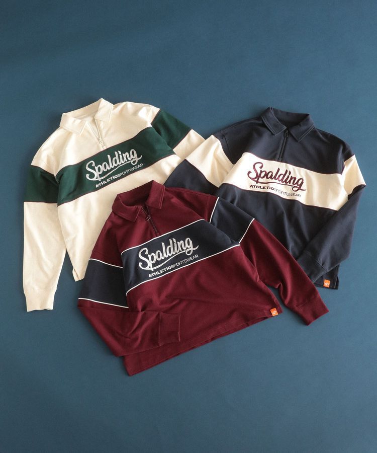 Green Parks「SPALDING別注 ハーフZIPスウェット」|スウェット・ジャージ|