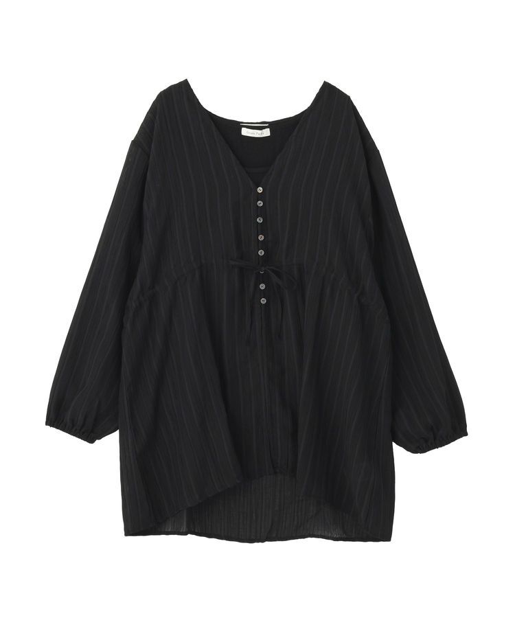 Green Parks「SET2点Vネックブラウス+タンクトップ」|シャツ・ブラウス|Black