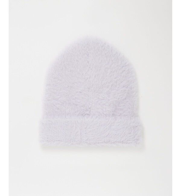 allureville「シャギーニット帽」|ニット帽|ライトパープル