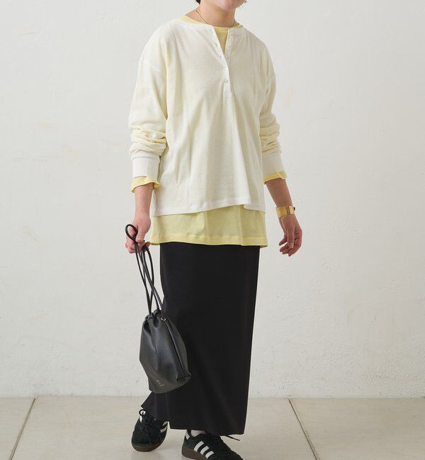  「【春カラーで登場！】コットンシアーカットソー」|プルオーバー|