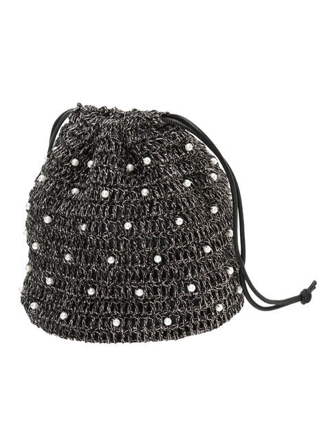 Te chichi「パール付きメタリック2way巾着バッグ」|その他|