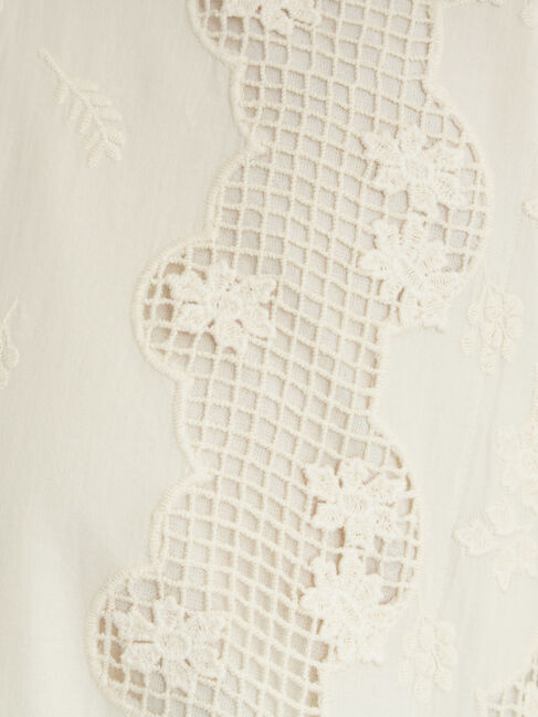 Samansa Mos2「胸元レース貼りワンピース」|ワンピース|