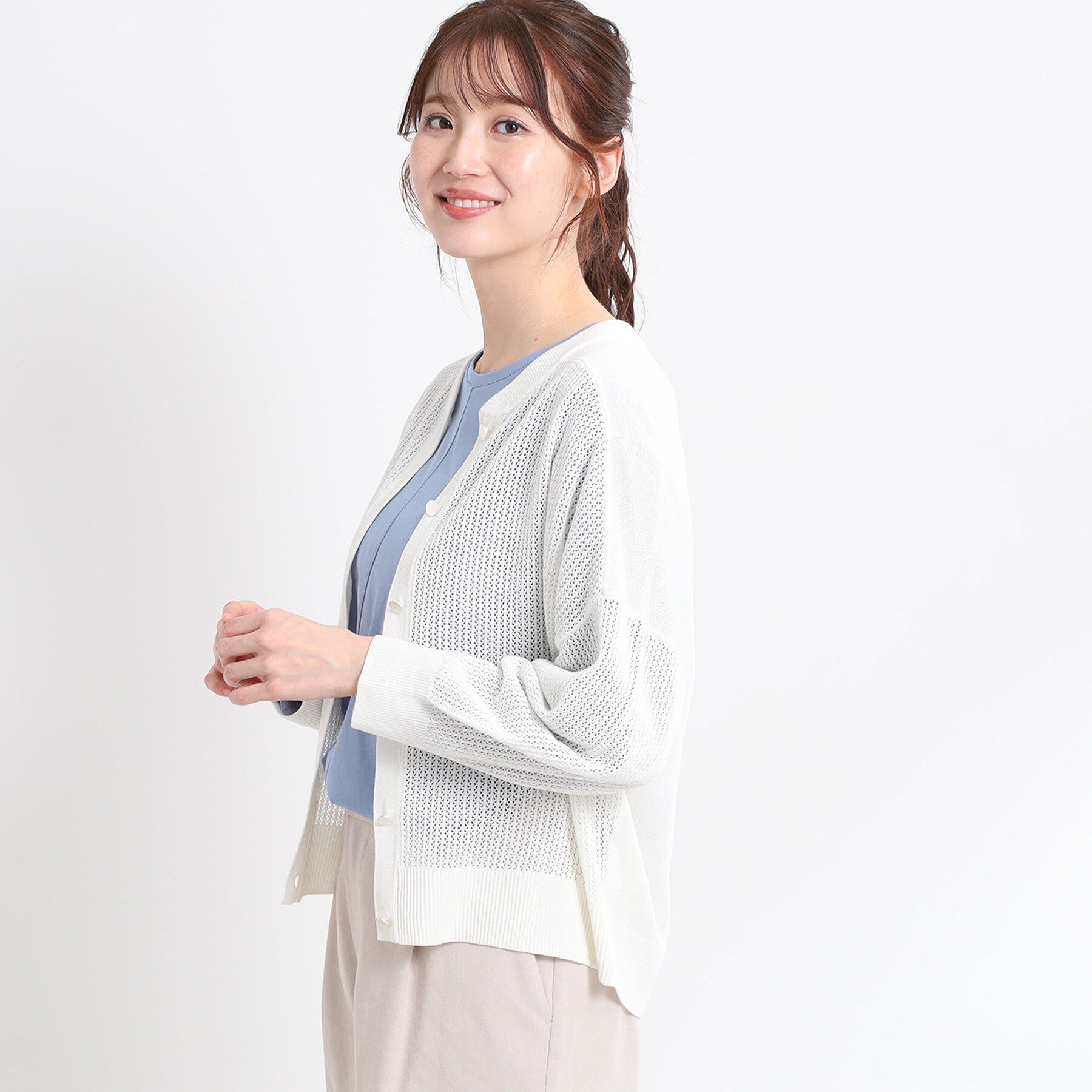 Reflect「【E‐QUALITY／手洗い可】ドライタッチカーディガン」|カーディガン|