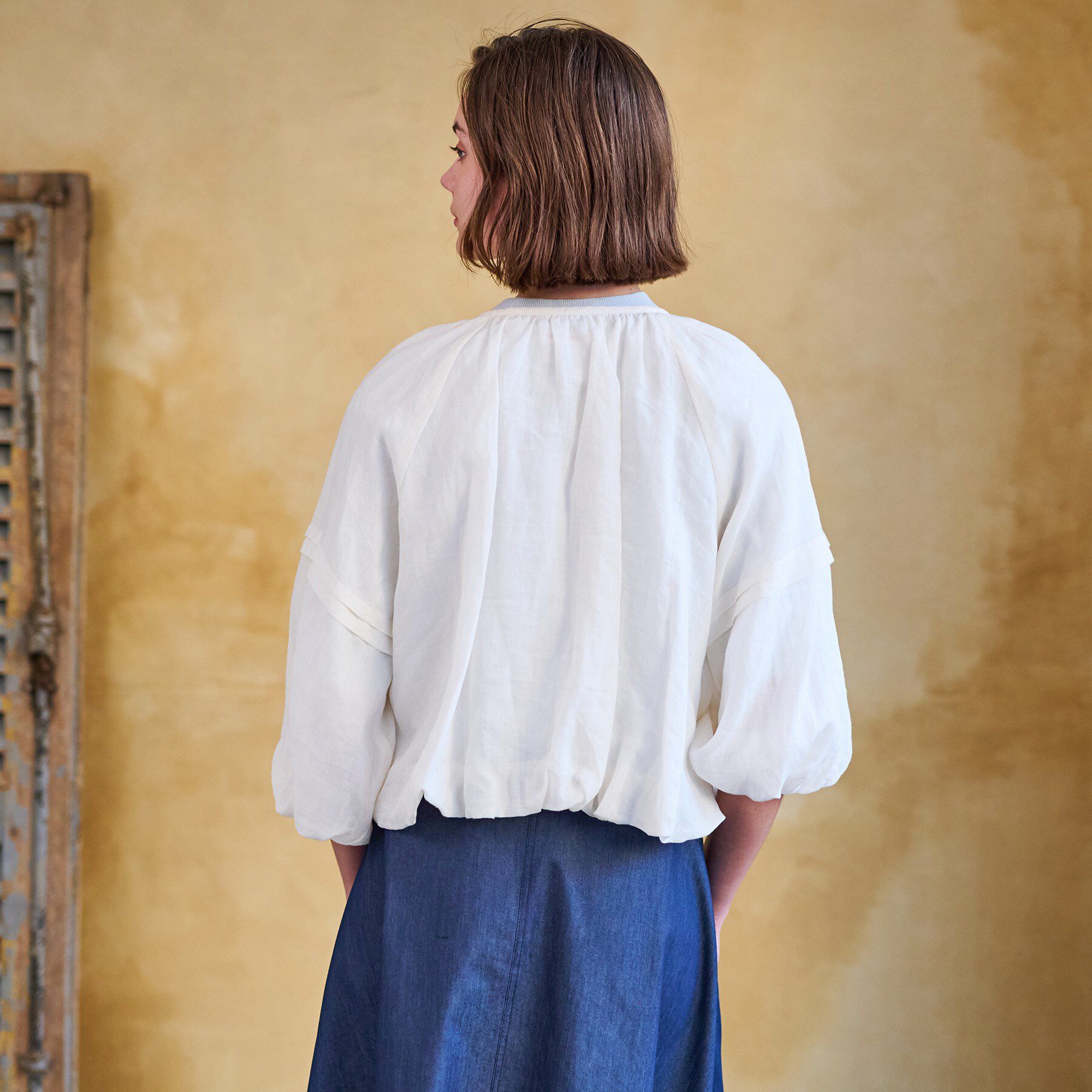 DRESSTERIOR「【洗える/リネン100％】ウォッシャブルペーパーリネンブルゾン」|ブルゾン・スタジャン|