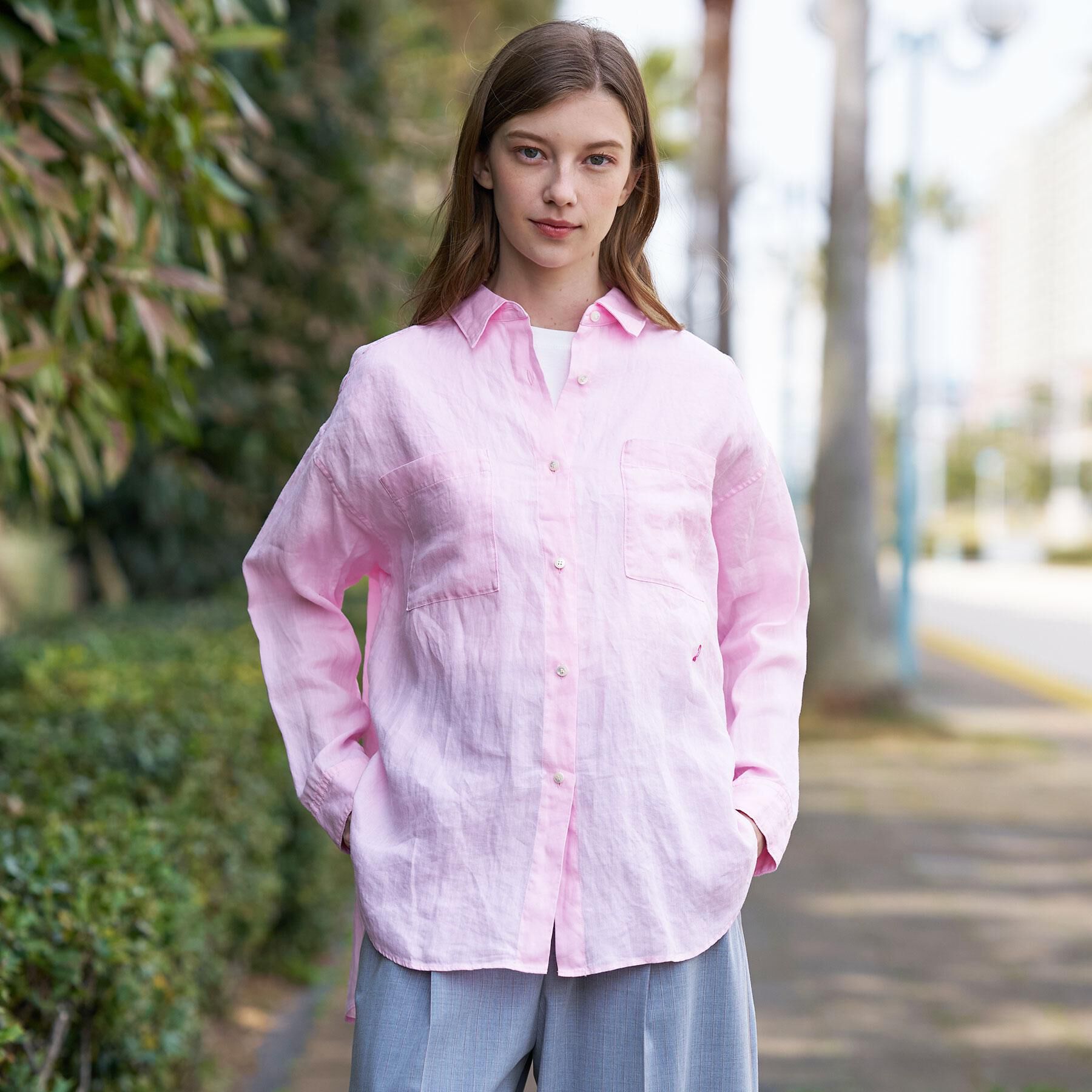 DRESSTERIOR「【人気定番/ウォッシャブル】ガーメントダイラミーシャツ」|シャツ・ブラウス|