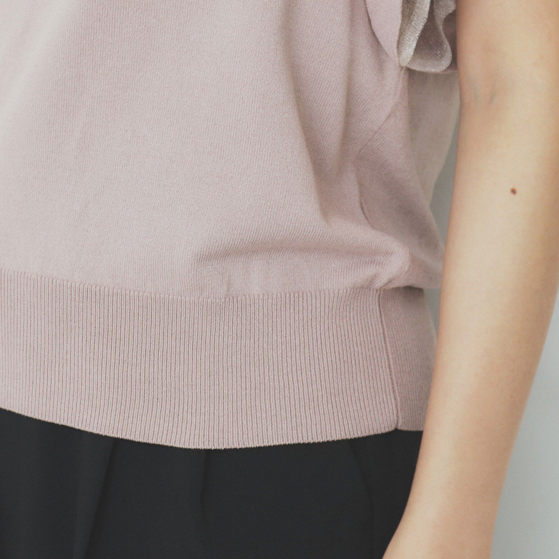 index「ダブルフレアスリーブニット【洗濯機洗い可/抗ピル/UVケア】」|ニット・セーター|