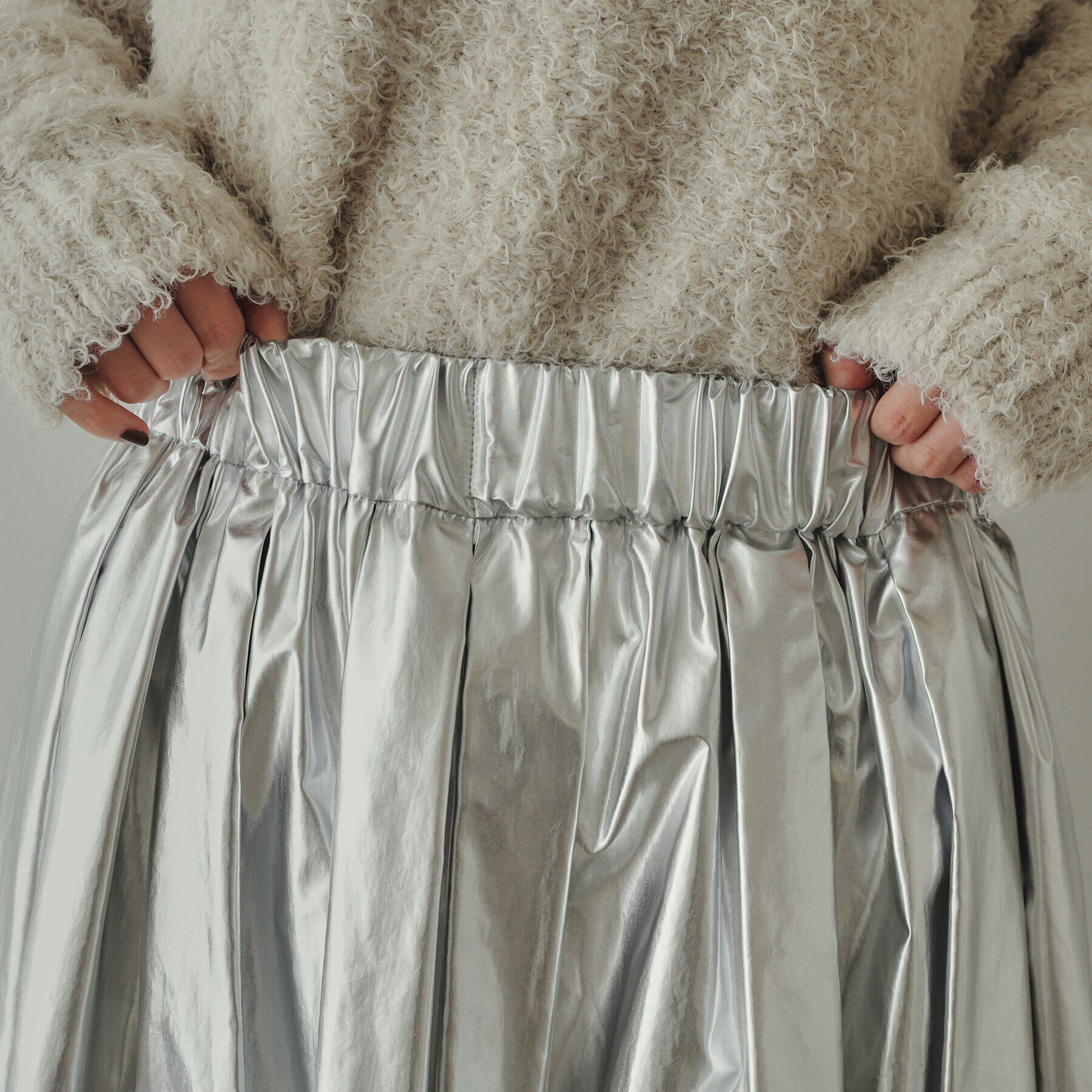 OPAQUE.CLIP「【大草直子さんコラボ】タック＆ギャザースカート」|スカート|