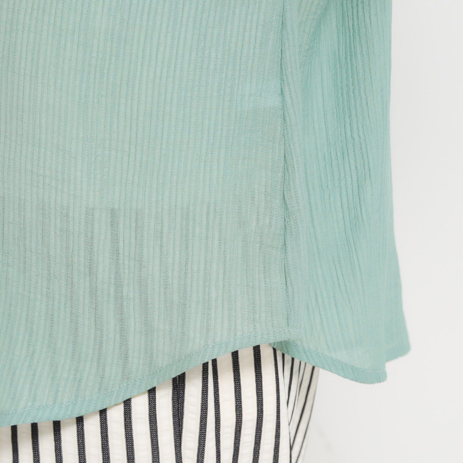 THE SHOP TK「ティアードフリル楊柳シャツ」|シャツ・ブラウス|