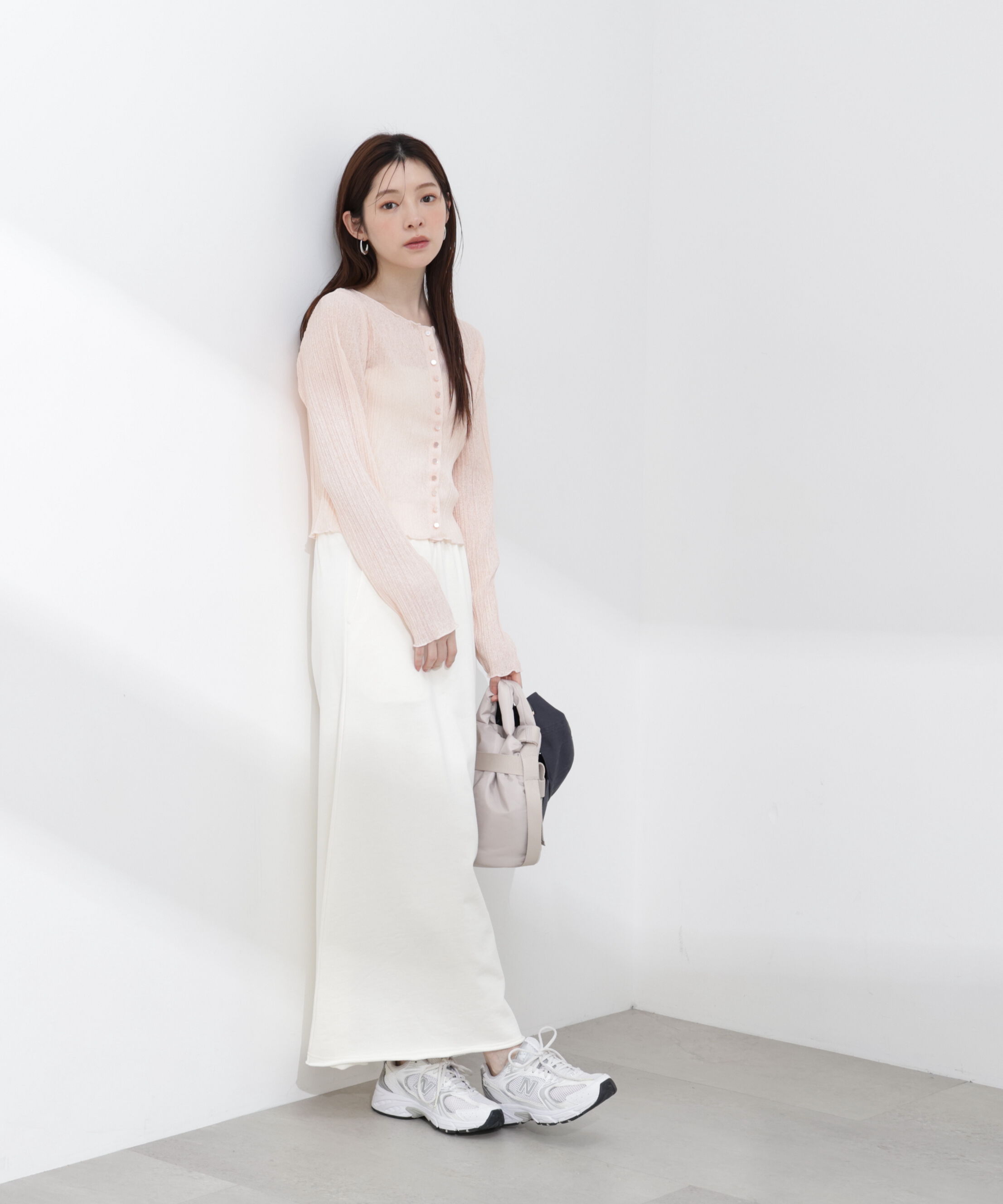 PROPORTION BODY DRESSING「〈a/mie〉前後2wayプリーツカットソーカーディガン 26SS」|Tシャツ・カットソー|