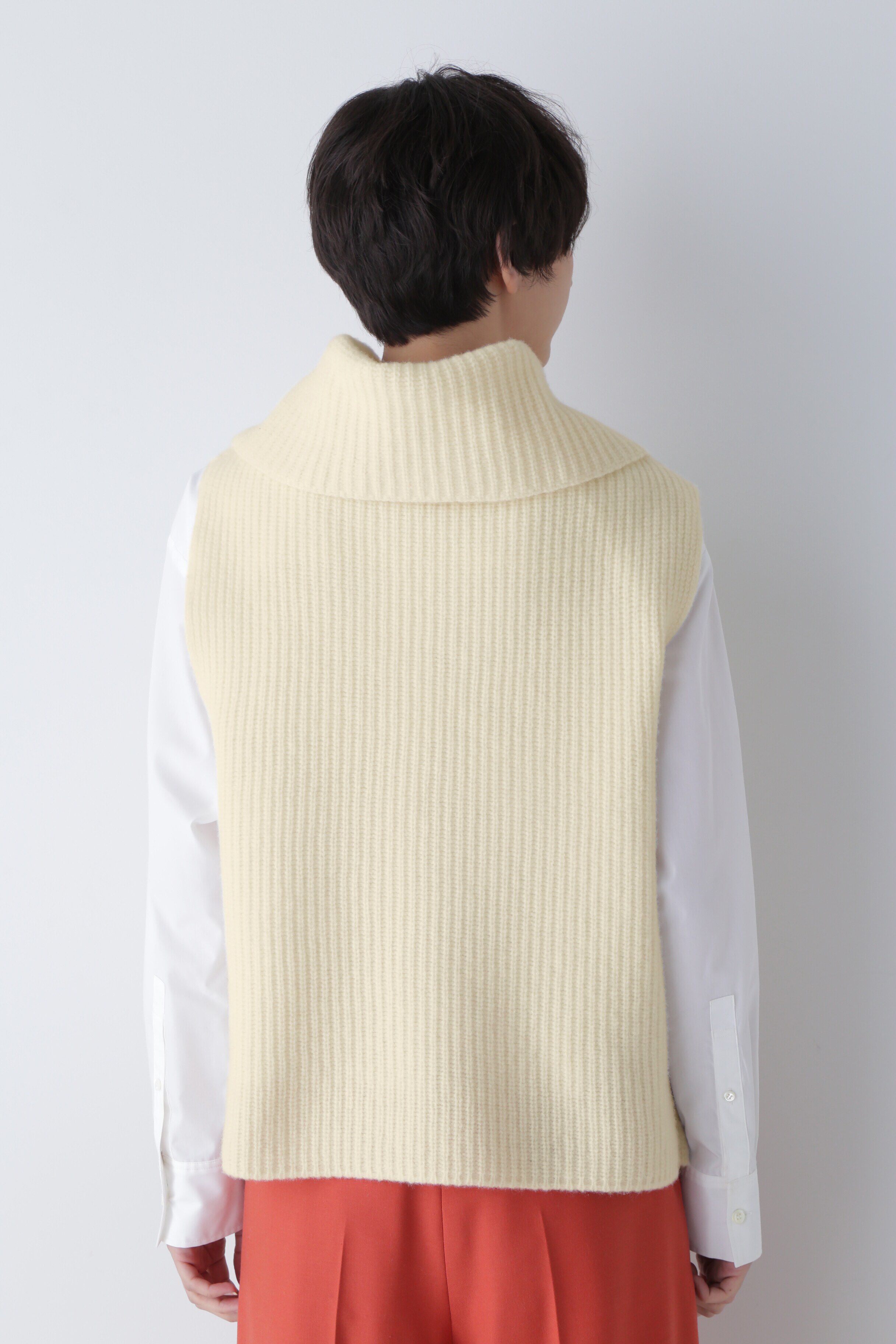  「◆ホールガーメント片畦ニットベスト」|ニット・セーター|