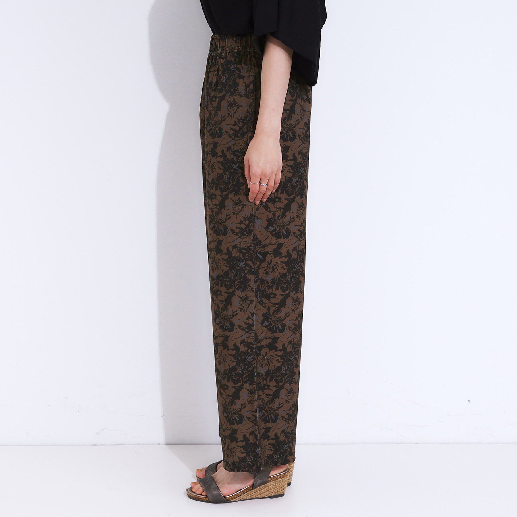 SHOO･LA･RUE「【ひんやり/選べる2柄】大人のリラックスコーデに プリント柄パンツ」|その他|