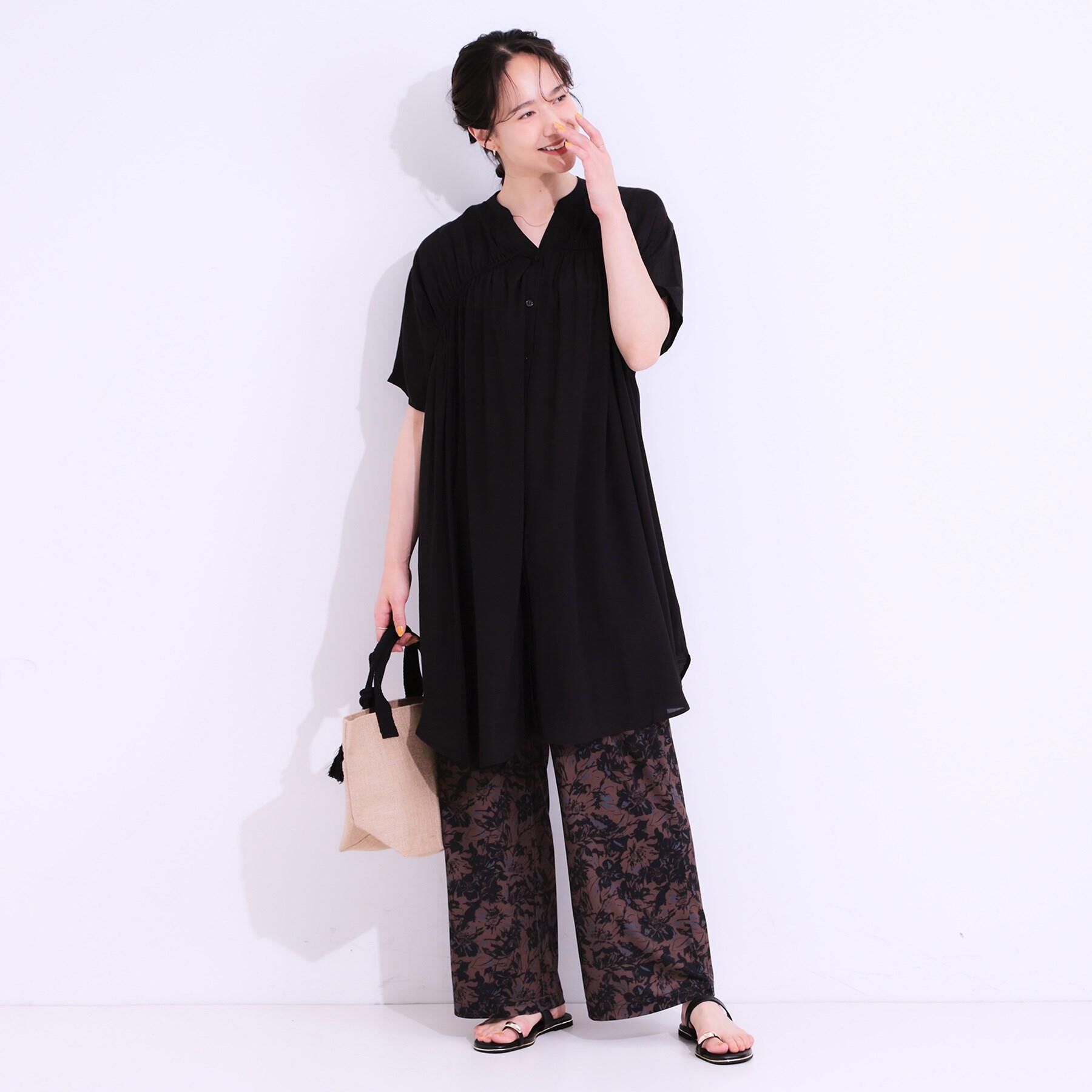 SHOO･LA･RUE「【ひんやり/選べる2柄】大人のリラックスコーデに プリント柄パンツ」|その他|